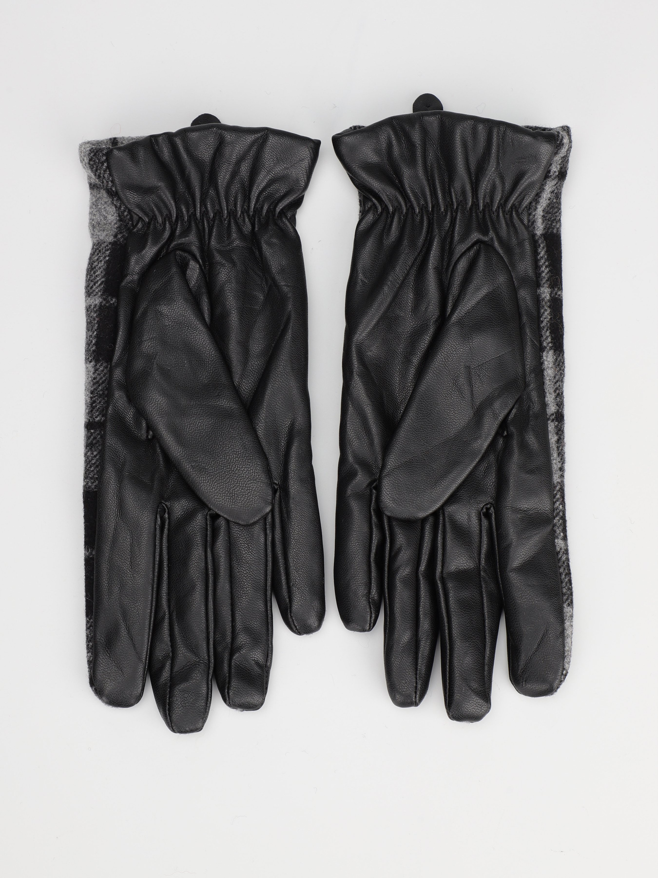 Варежки H&M модель 0923310_чорний комб. Фото