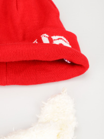 Шапка H&M модель 0908806_червоний з білим Фото