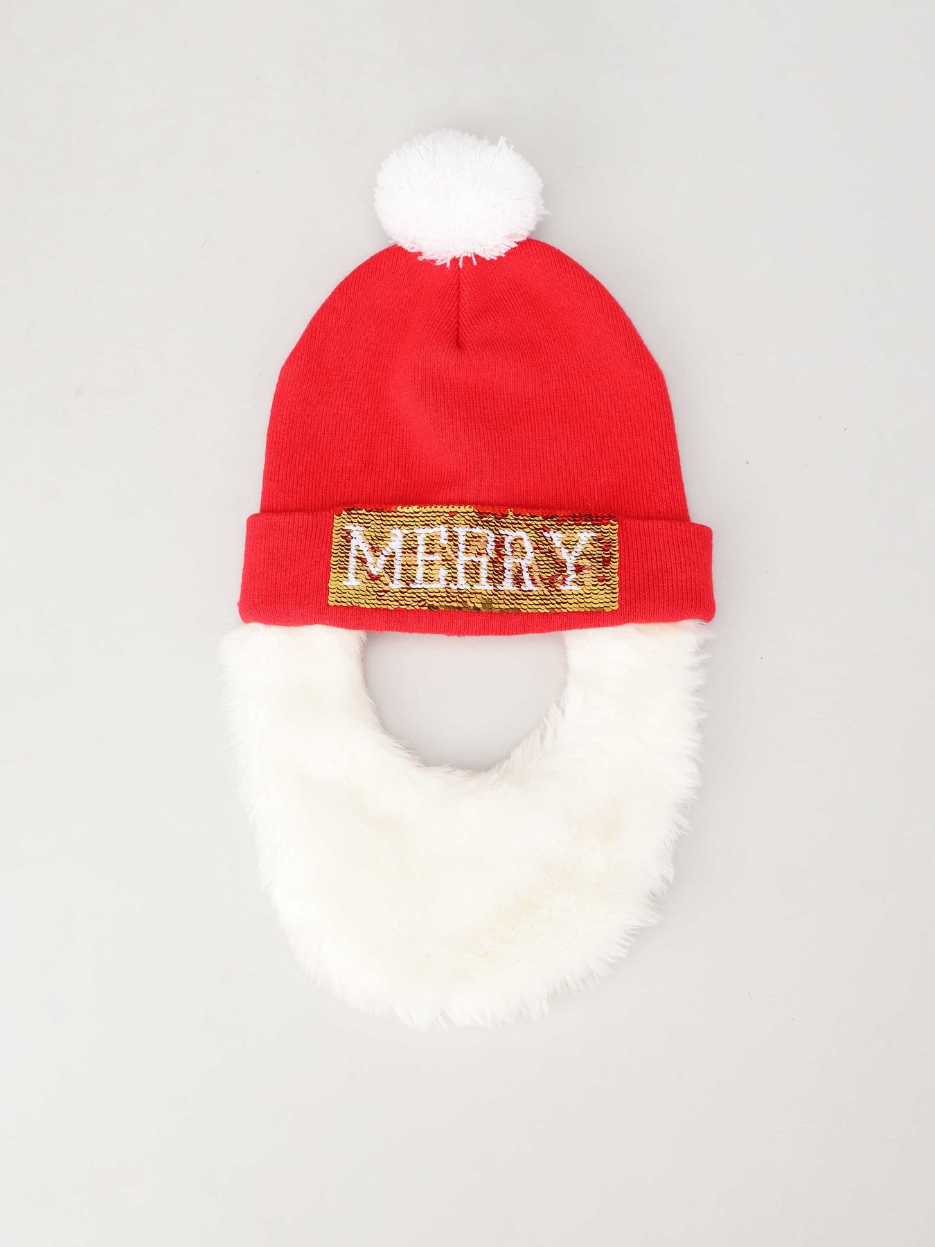 Шапка H&M модель 0769067_червоний комб. Фото