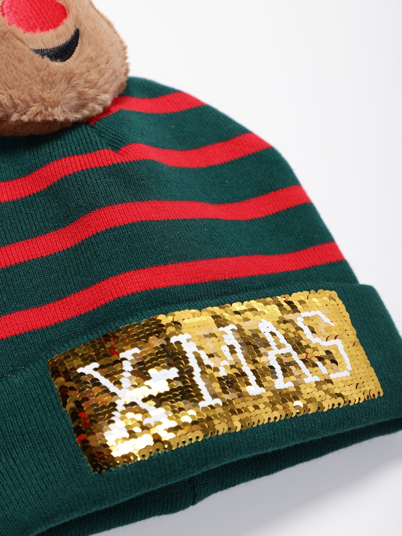 Шапка H&M модель 07690672_зелений комб. Фото