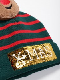 Шапка H&M модель 07690672_зелений комб. Фото