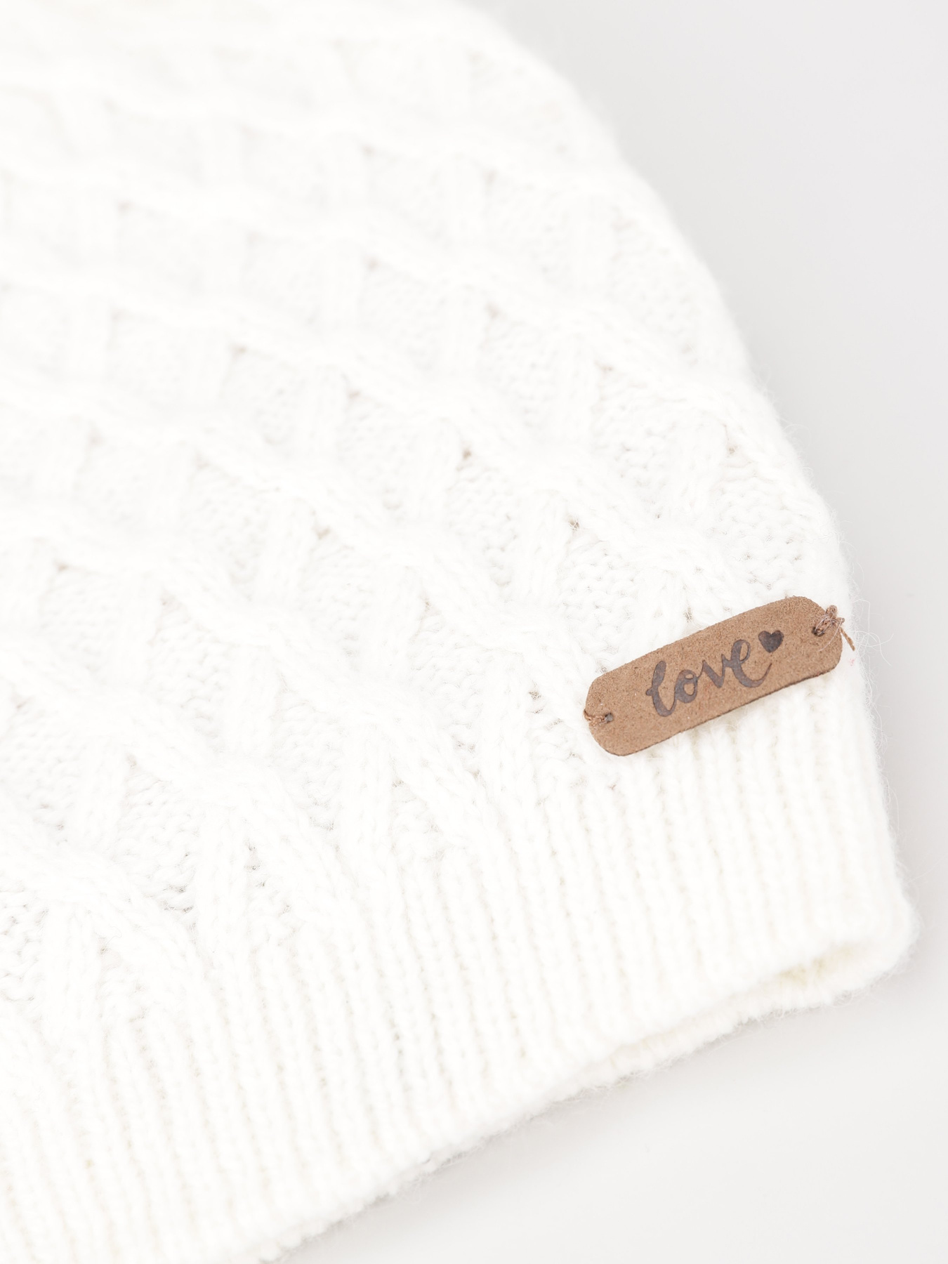 Шапка H&M модель 0617069_білий Фото