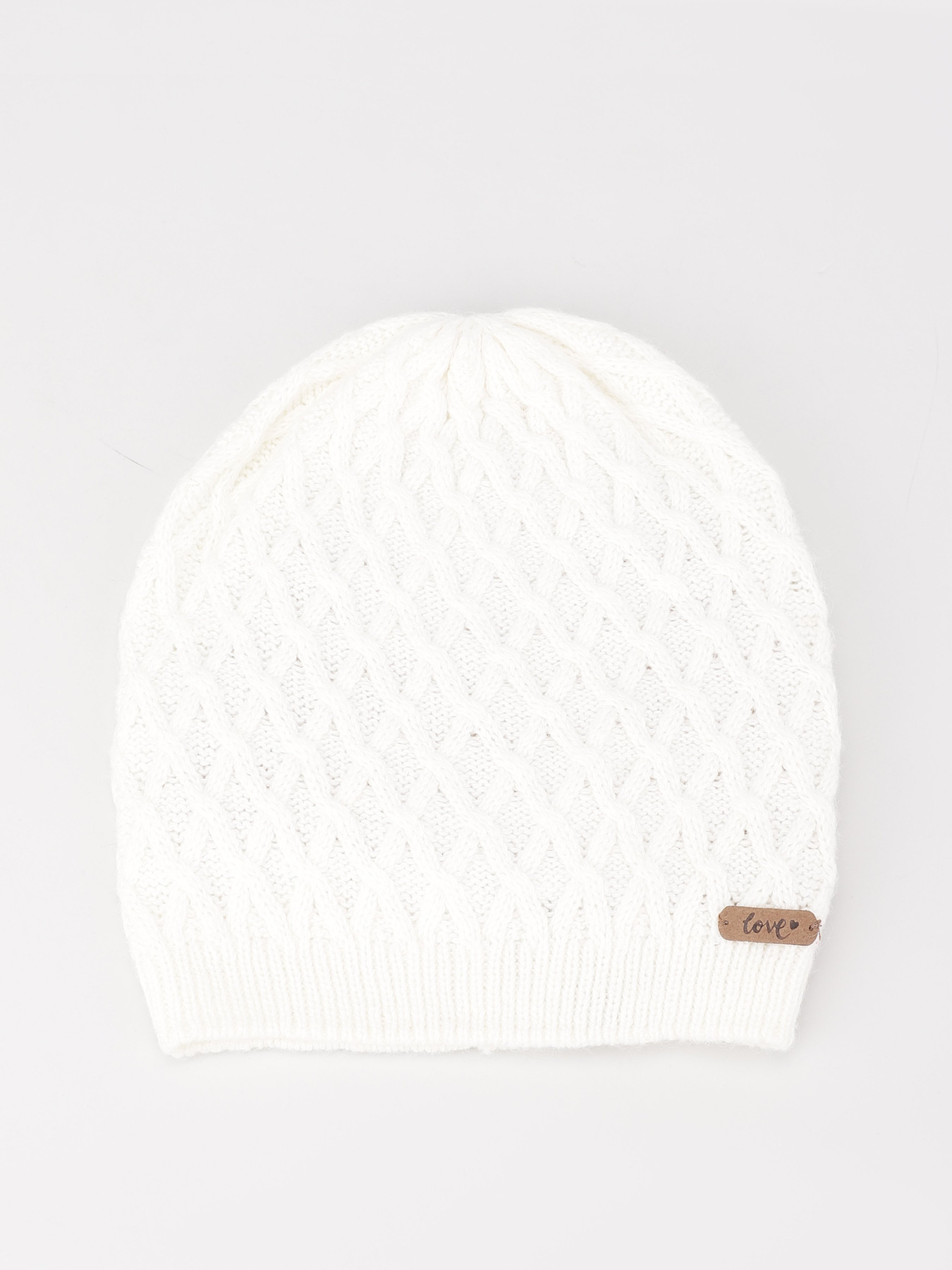 Шапка H&M модель 0617069_білий Фото