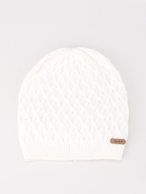 Шапка H&M модель 0617069_білий Фото