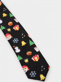 Галстук H&M модель 0451616_чорний комб. Фото