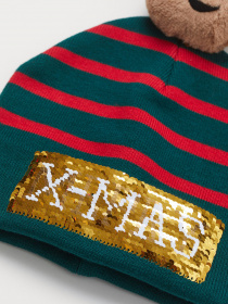 Шапка H&M модель 0769067_т.зелений комб. Фото