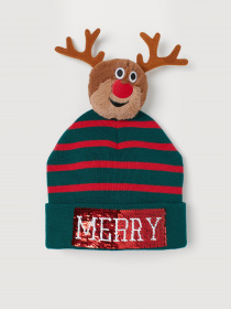 Шапка H&M модель 0769067_т.зелений комб. Фото