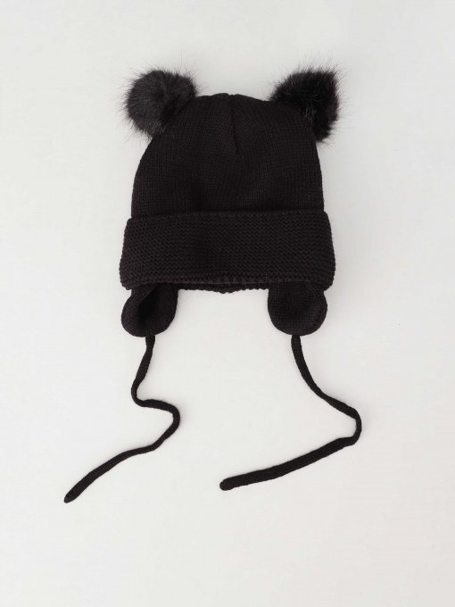 Шапка H&M модель 0786271_чорний Фото