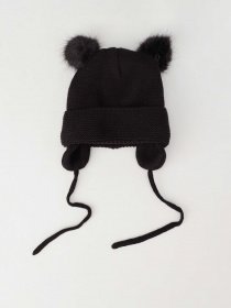 Шапка H&M модель 0786271_чорний Фото