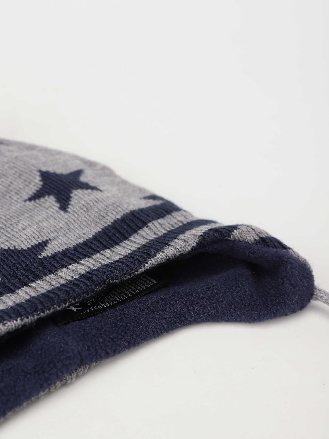 Шапка H&M модель 0790897_сірий з т.синім Фото