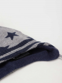 Шапка H&M модель 0790897_сірий з т.синім Фото