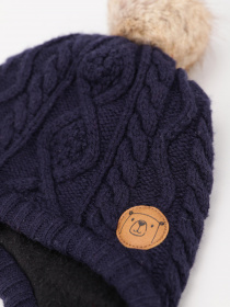 Шапка/рукавички H&M модель 08583062_т.синій Фото