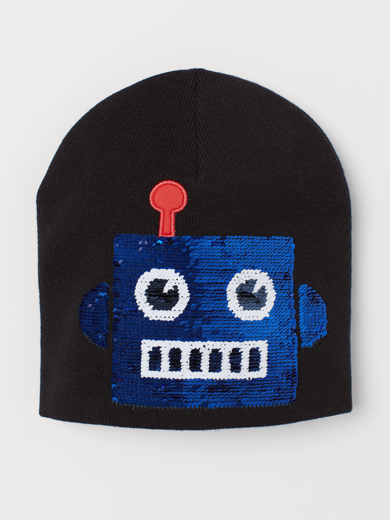 Шапка H&M модель 0764421_чорний комб. Фото