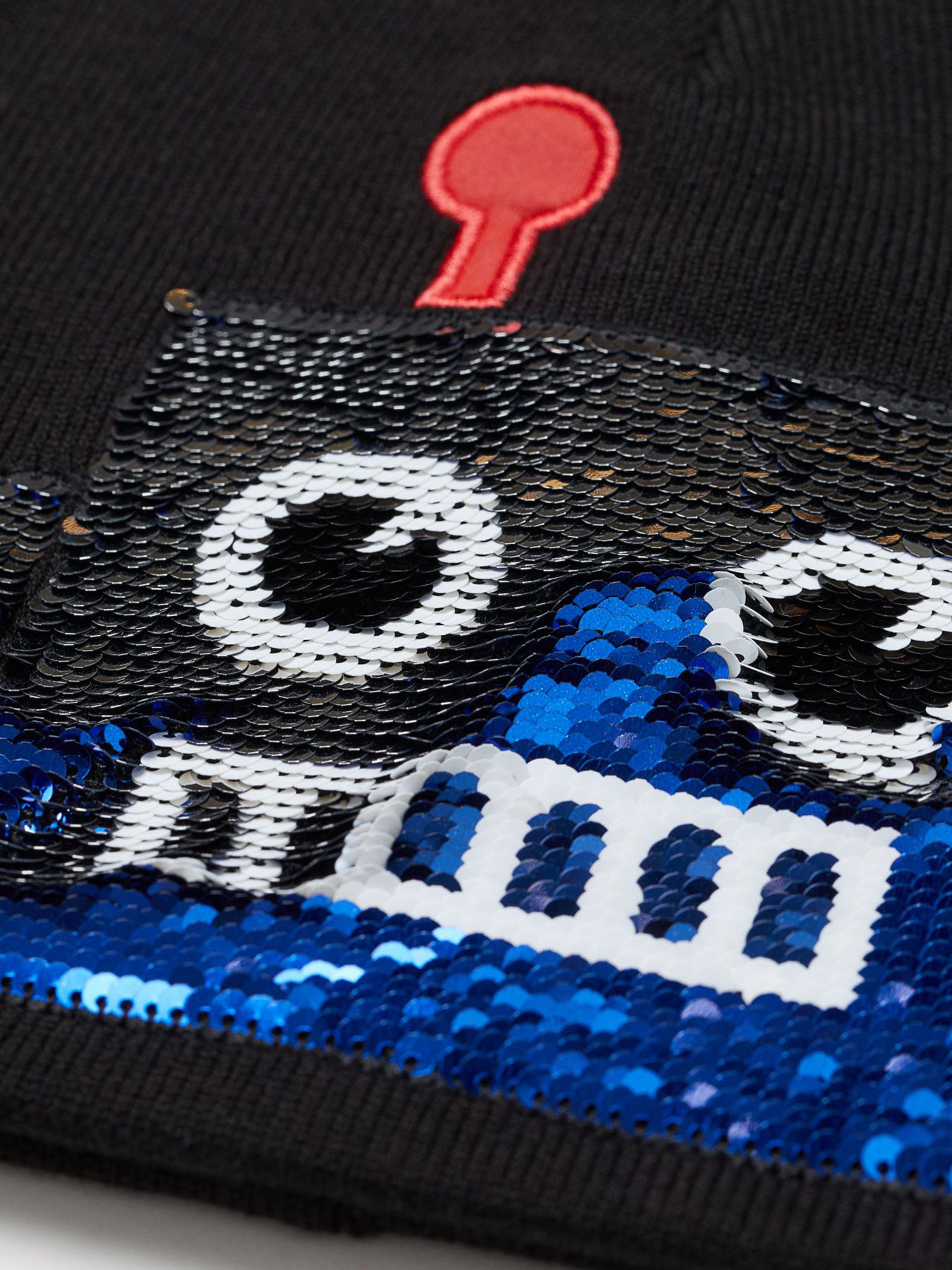 Шапка H&M модель 0764421_чорний комб. Фото