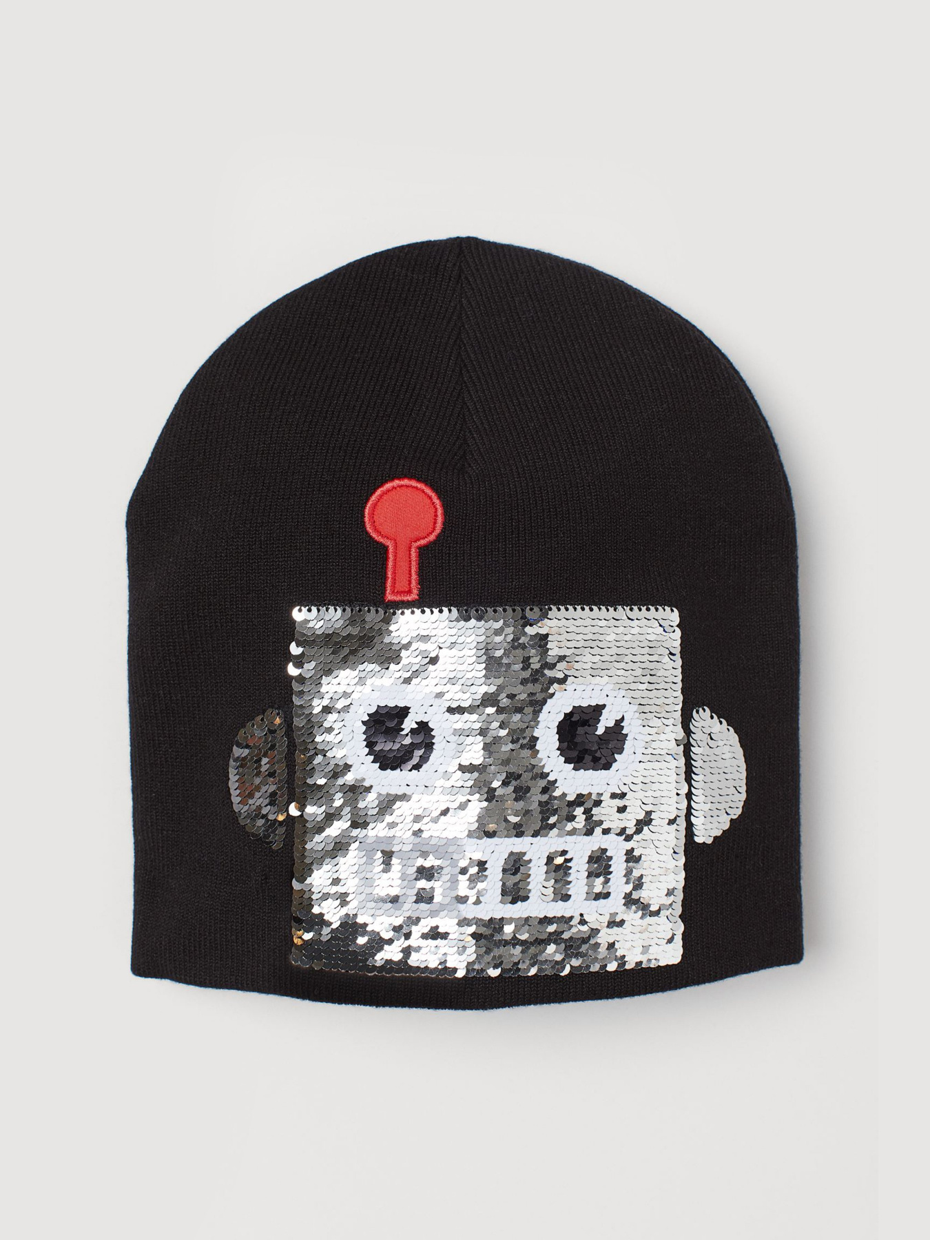 Шапка H&M модель 0764421_чорний комб. Фото