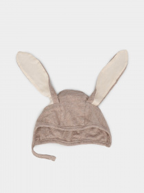 Шапка H&M модель 0905834_бежевий з с.бежевим Фото