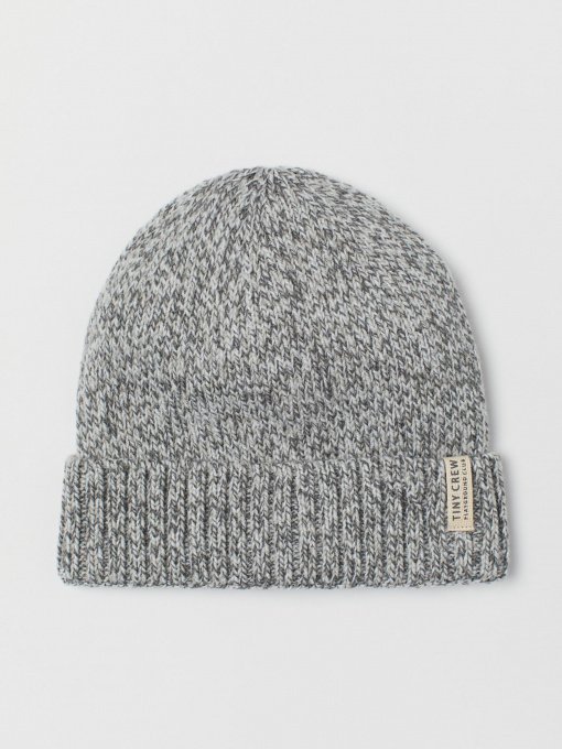 Шапка H&M модель 0695674_сірий комб. Фото