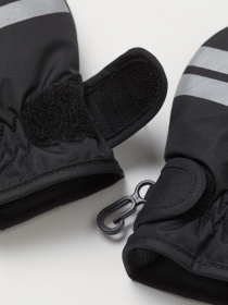 Перчатки H&M модель 0902525_чорний з сірим Фото