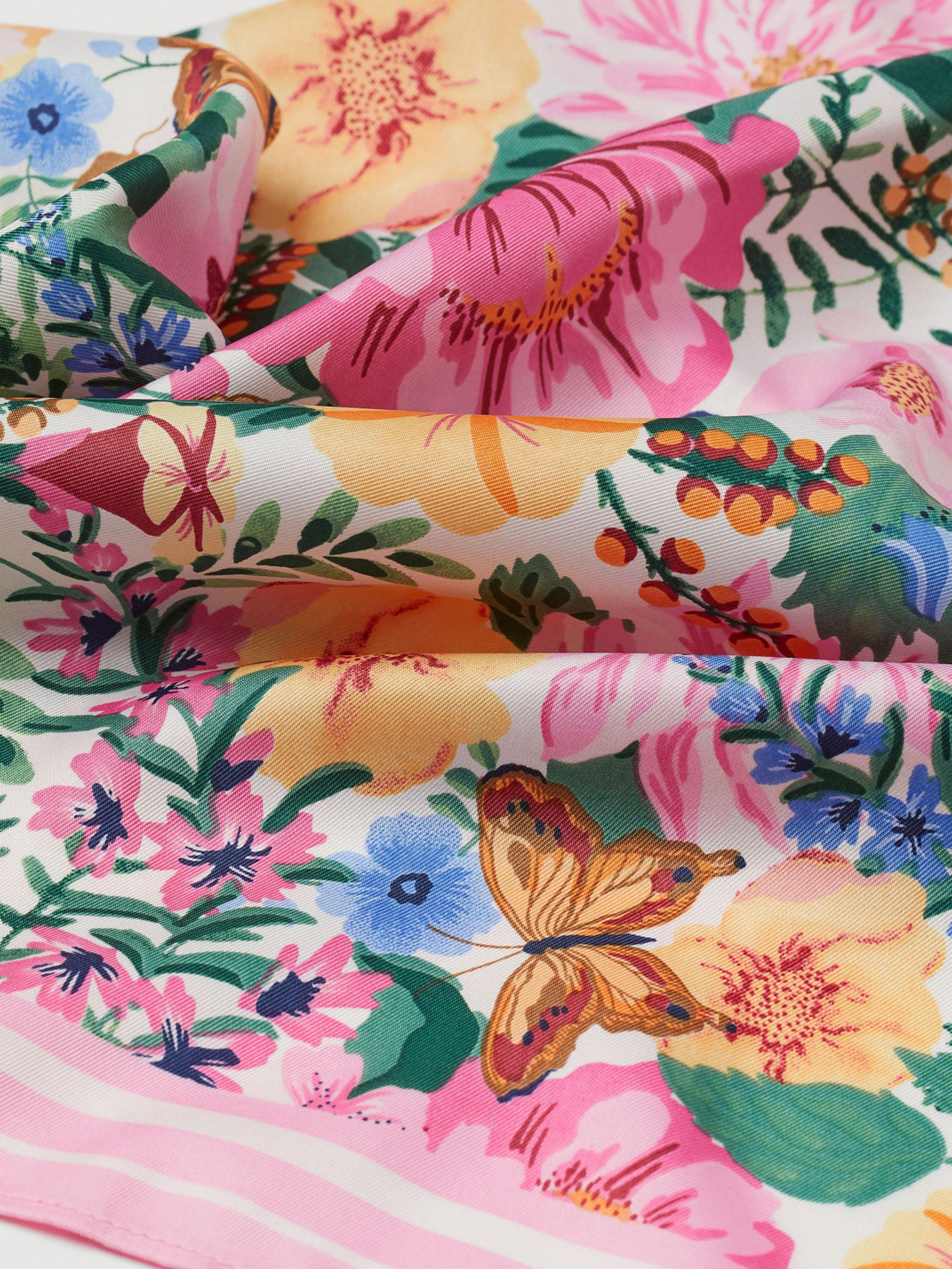 Платок H&M модель 0959909_рожевий комб. Фото