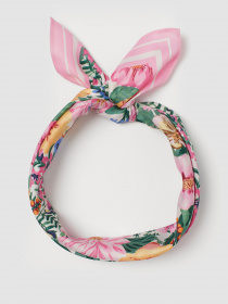 Платок H&M модель 0959909_рожевий комб. Фото