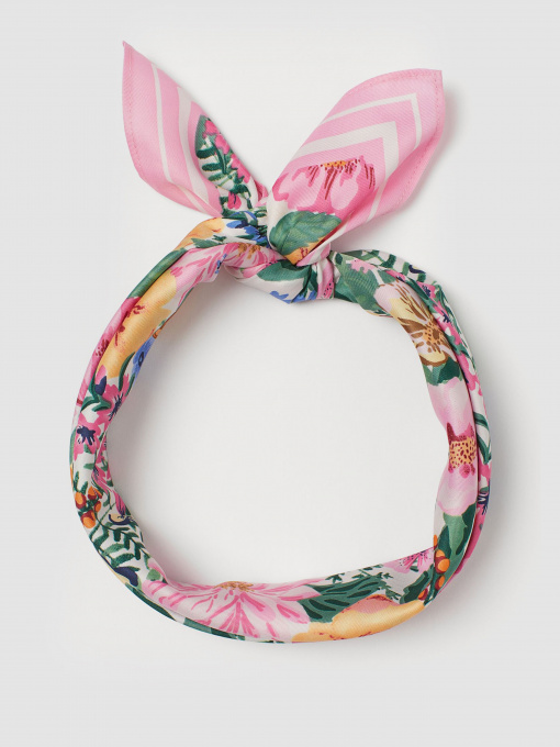 Платок H&M модель 0959909_рожевий комб. Фото