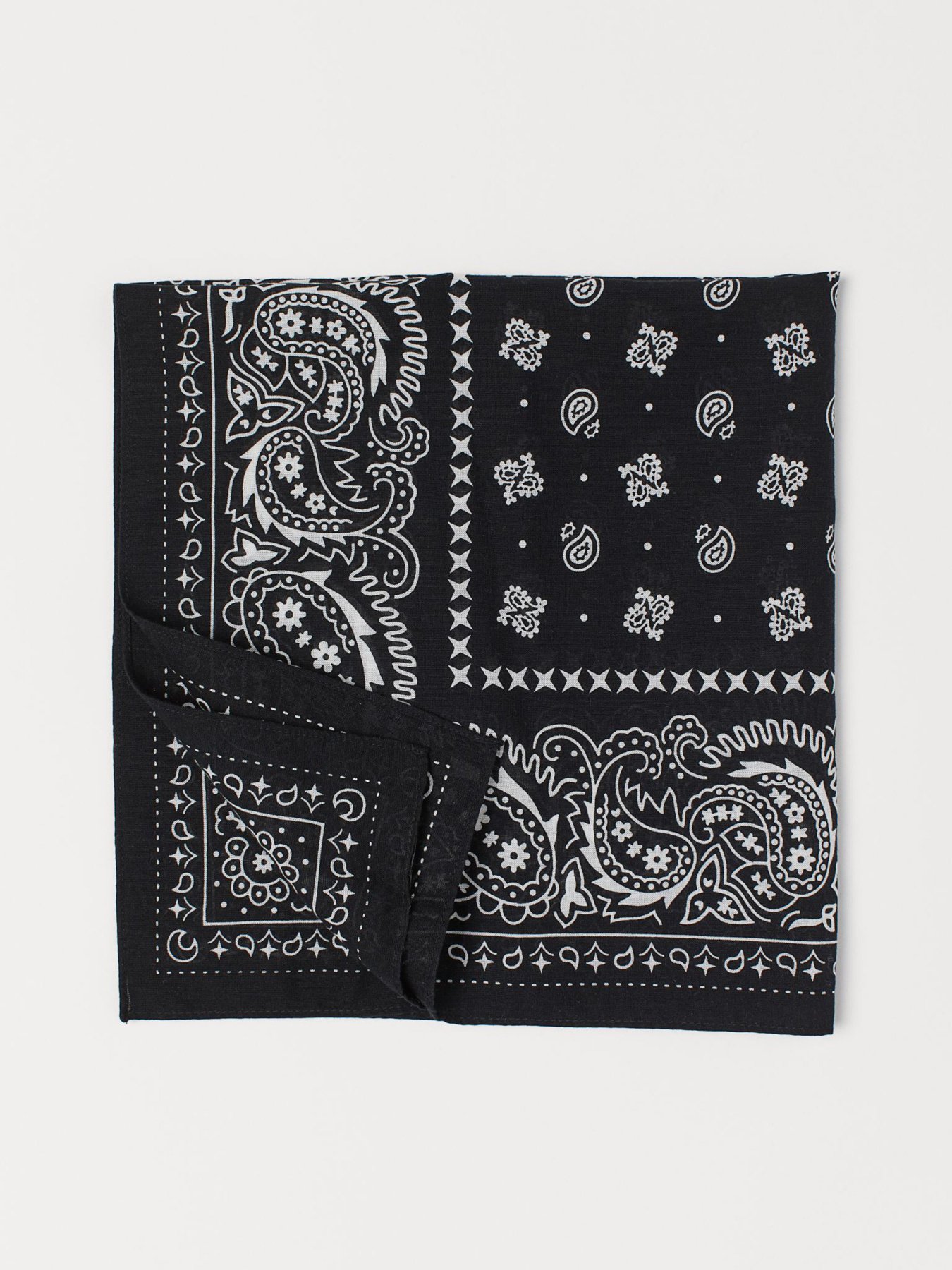 Платок H&M модель 0755487_чорний з білим Фото