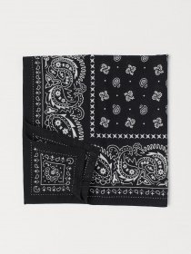 Платок H&M модель 0755487_чорний з білим Фото