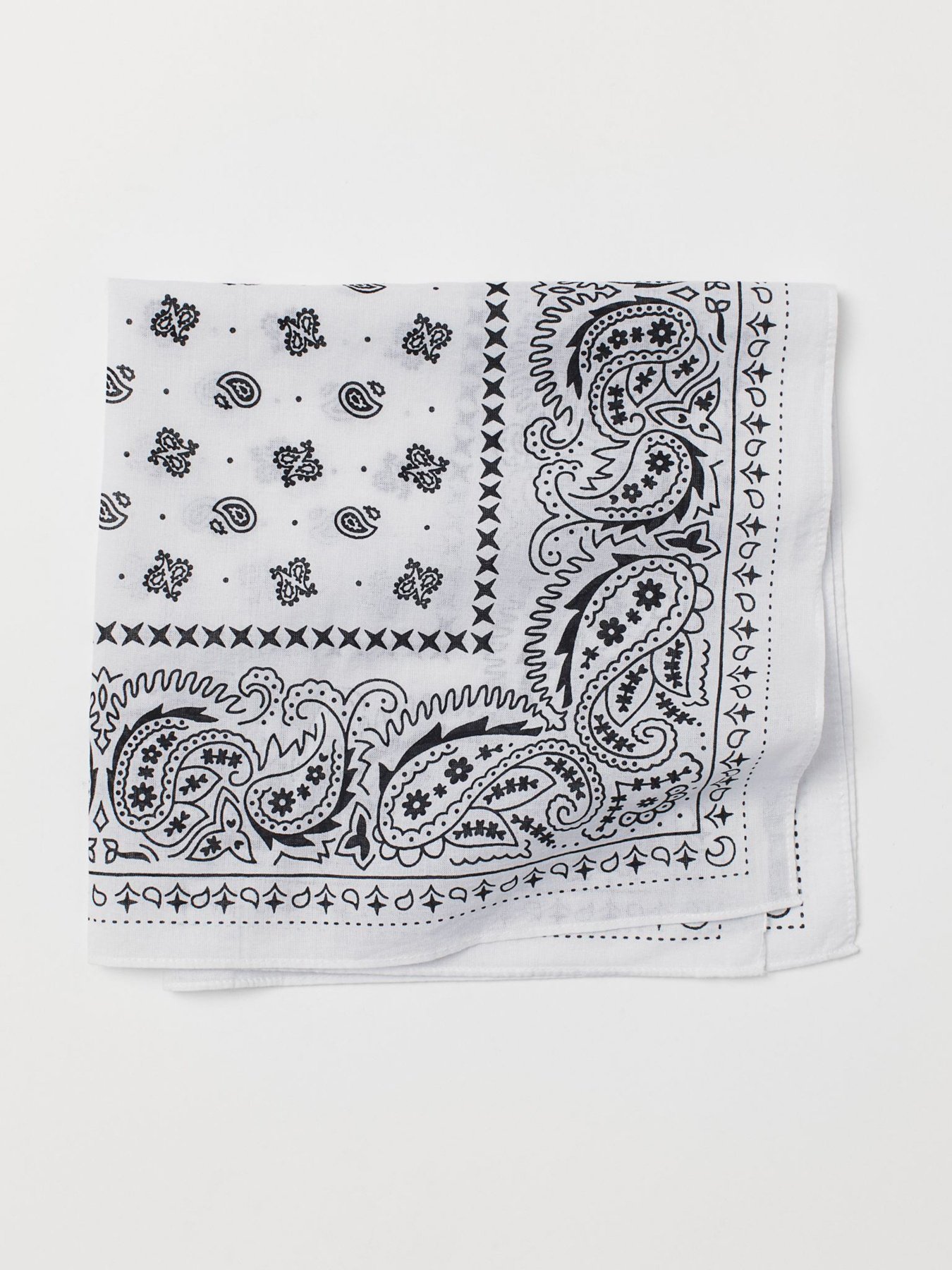 Платок H&M модель 0755487_білий з чорним Фото