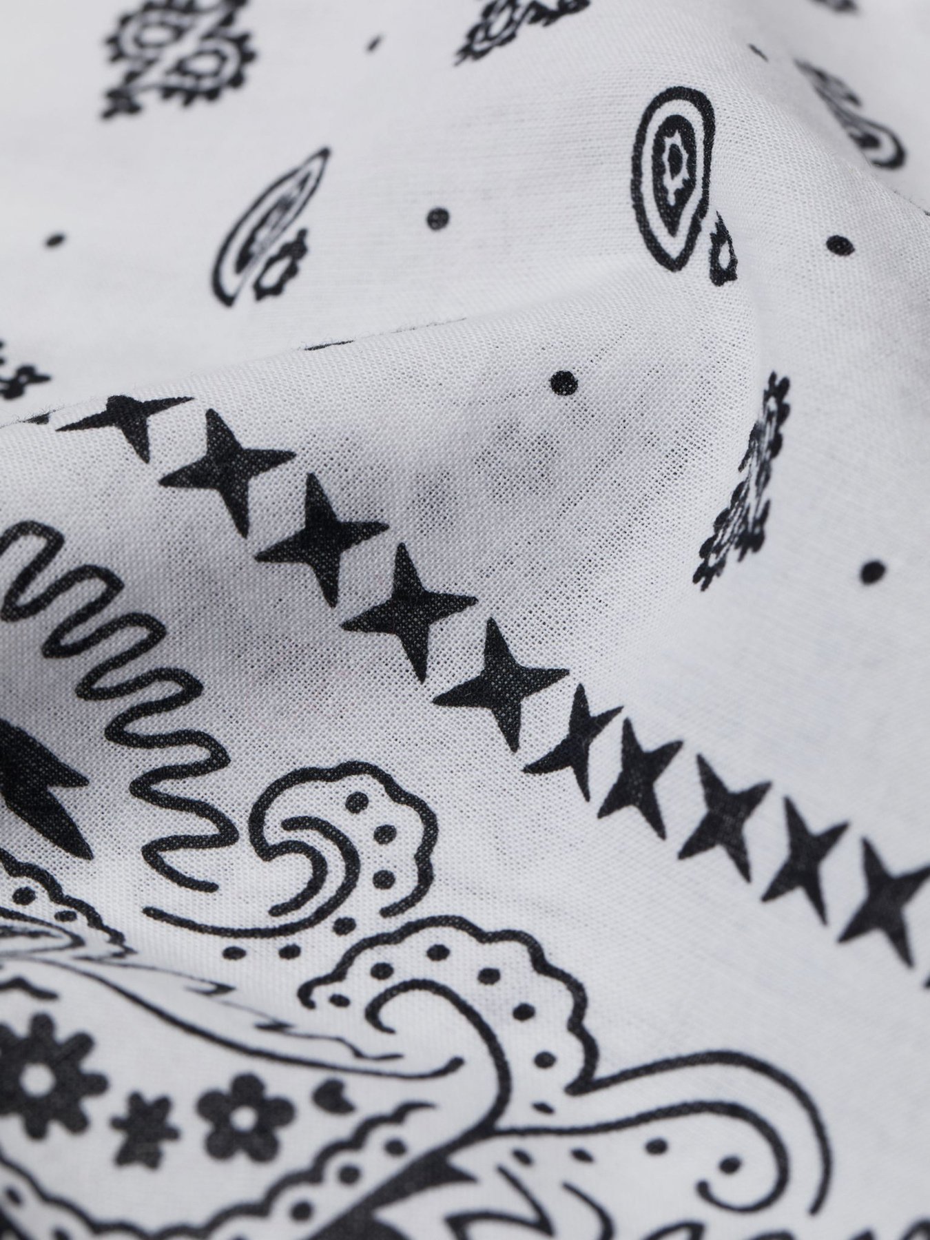 Платок H&M модель 0755487_білий з чорним Фото