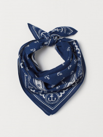 Платок H&M модель 0725381_синій з білим Фото