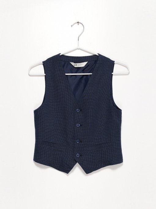 Жилет H&M модель 0761960_т.синій комб. Фото