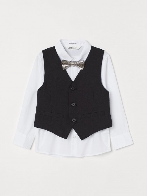 Жилет H&M модель 0830170_чорний Фото