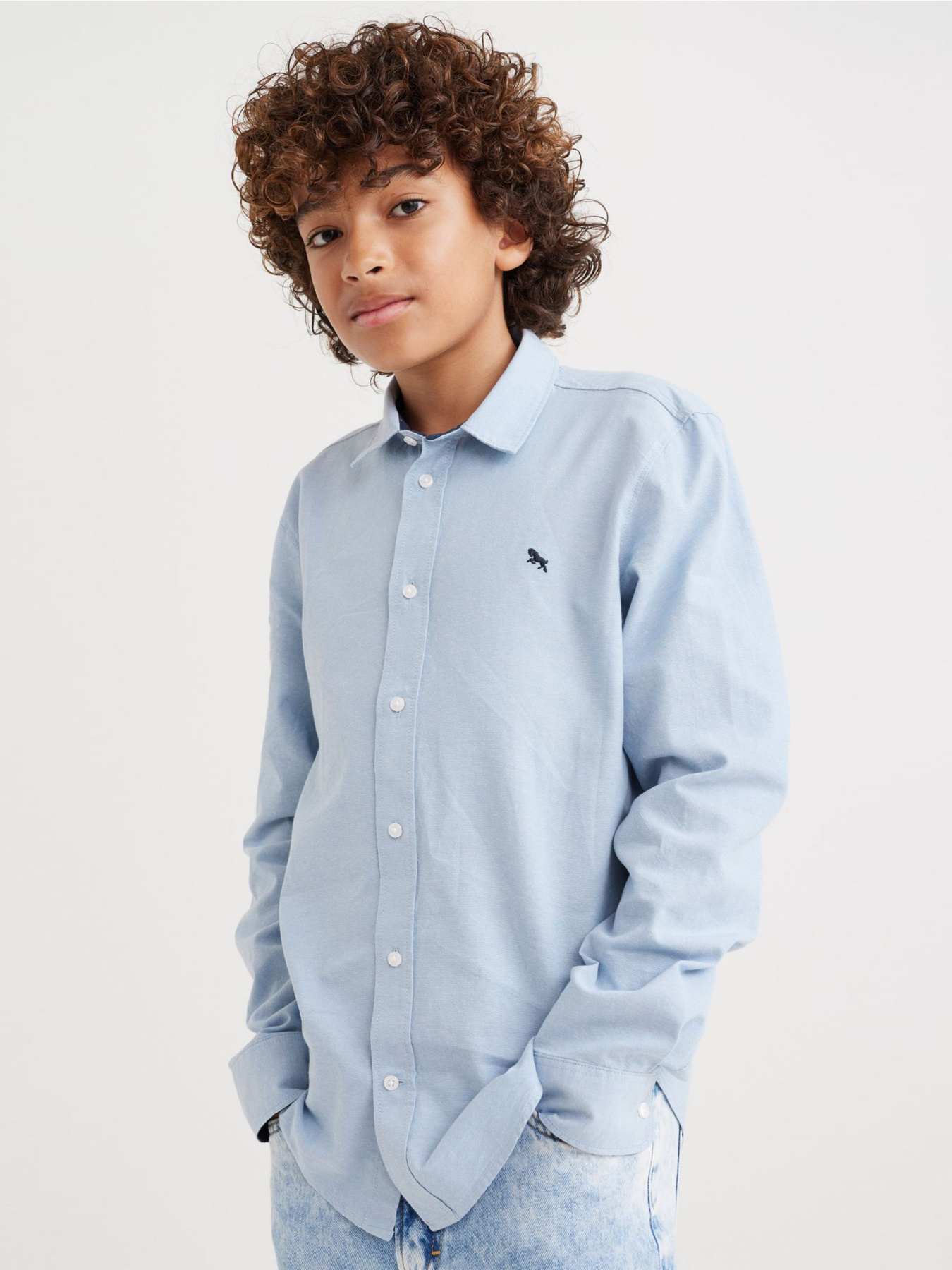 Рубашка H&M модель 0688464_с.синій Фото