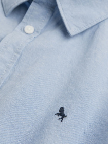 Рубашка повседневная H&M модель 0688464_с.синій Фото