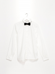 Сорочка повсякденна H&M модель 0754344_білий з чорним Фото