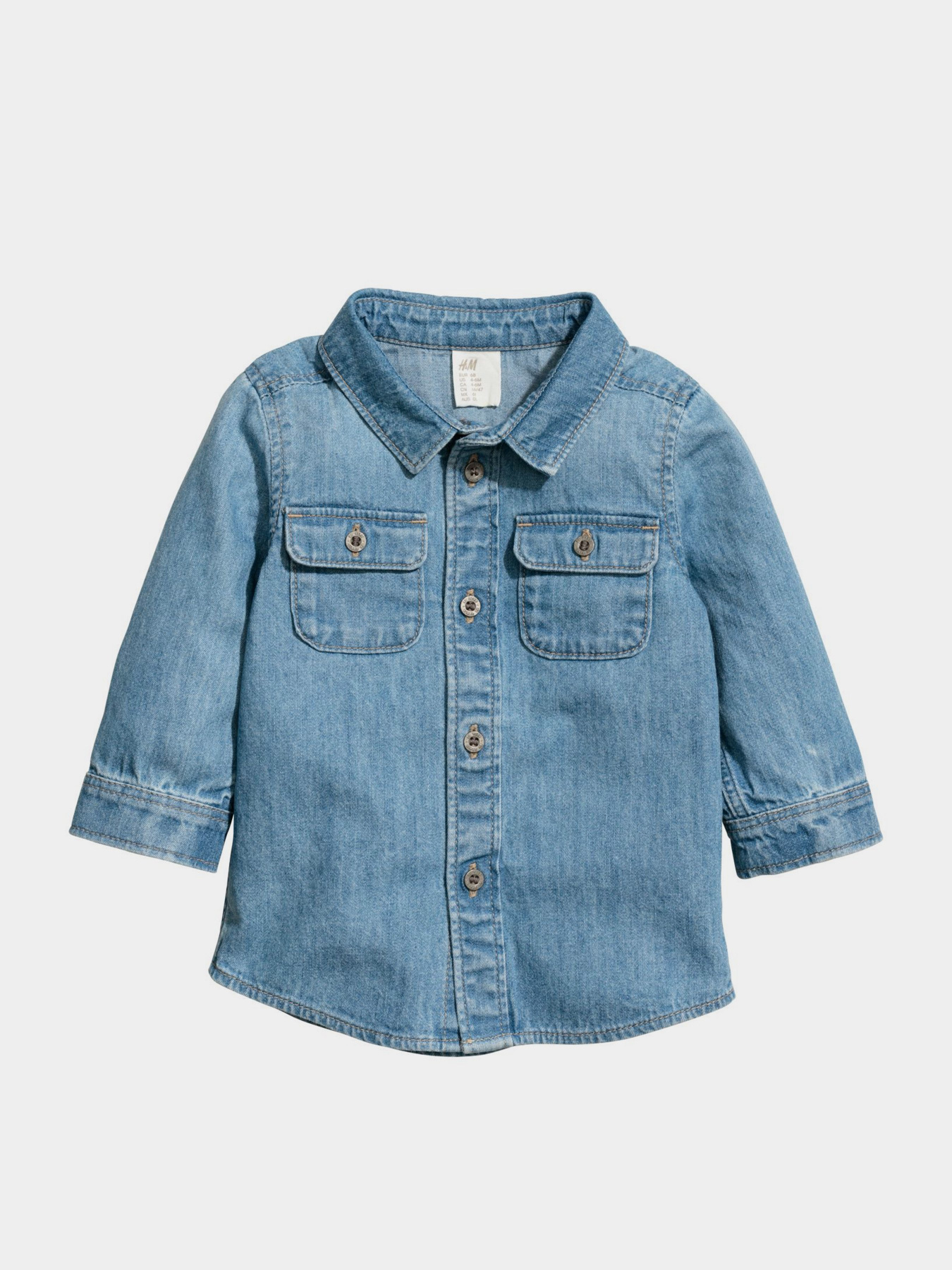 Рубашка H&M модель 0565405_с.синій Фото