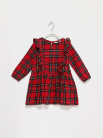 Платье мини H&M модель 0886628_червоний комб. Фото