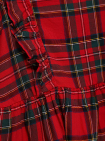 Платье мини H&M модель 0886628_червоний комб. Фото