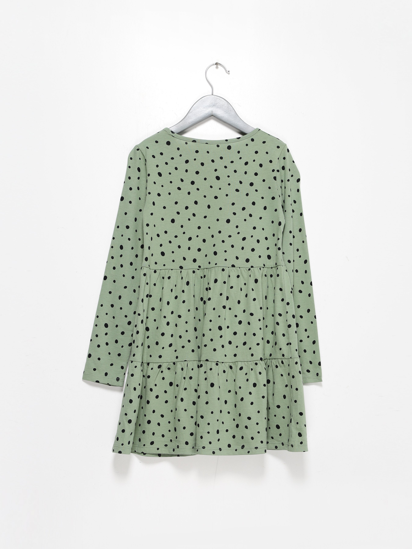 Платье мини H&M модель 0912312_оливковий з чорним Фото