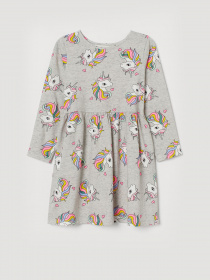 Платье мини H&M модель 0806201_сірий комб. Фото