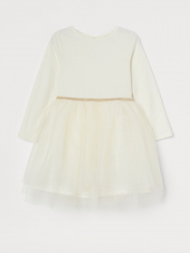 Платье мини H&M модель 0887930_молочний Фото