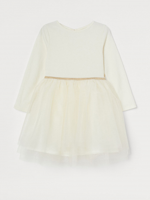 Платье мини H&M модель 0887930_молочний Фото