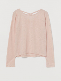 Лонгслив H&M модель 0887809_с.рожевий комб. Фото