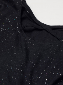 Лонгслив H&M модель 0887809_чорний комб. Фото