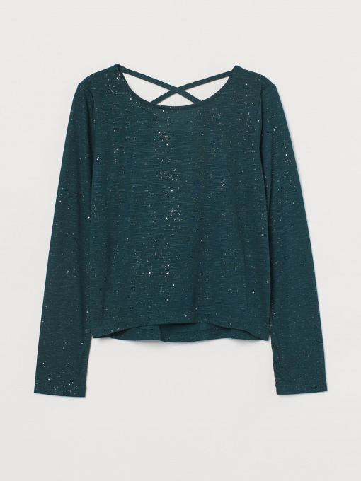 Реглан H&M модель 0887809_т.зелений комб. Фото