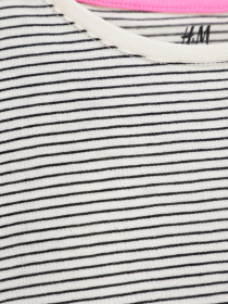 Лонгслив H&M модель 0411930_білий комб. Лонгслив H&M модель 0411930_білий комб. Фото