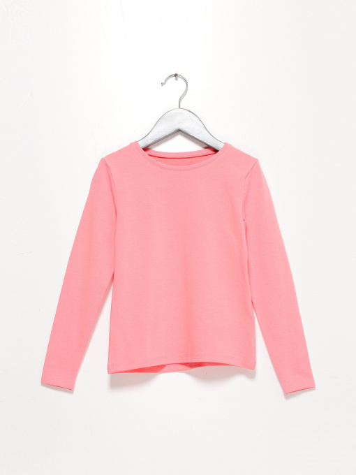 Лонгслив H&M модель 0678157_рожевий Фото