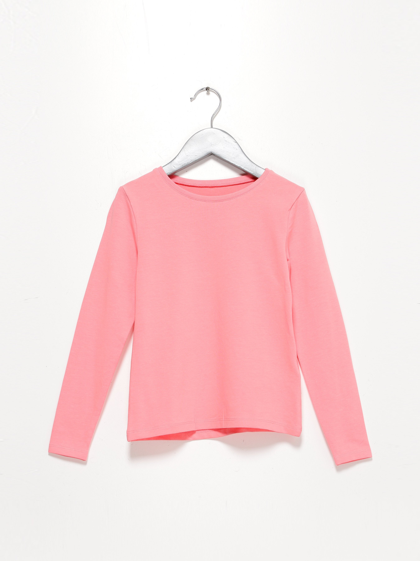 Лонгслів H&M модель 0678157_рожевий Фото