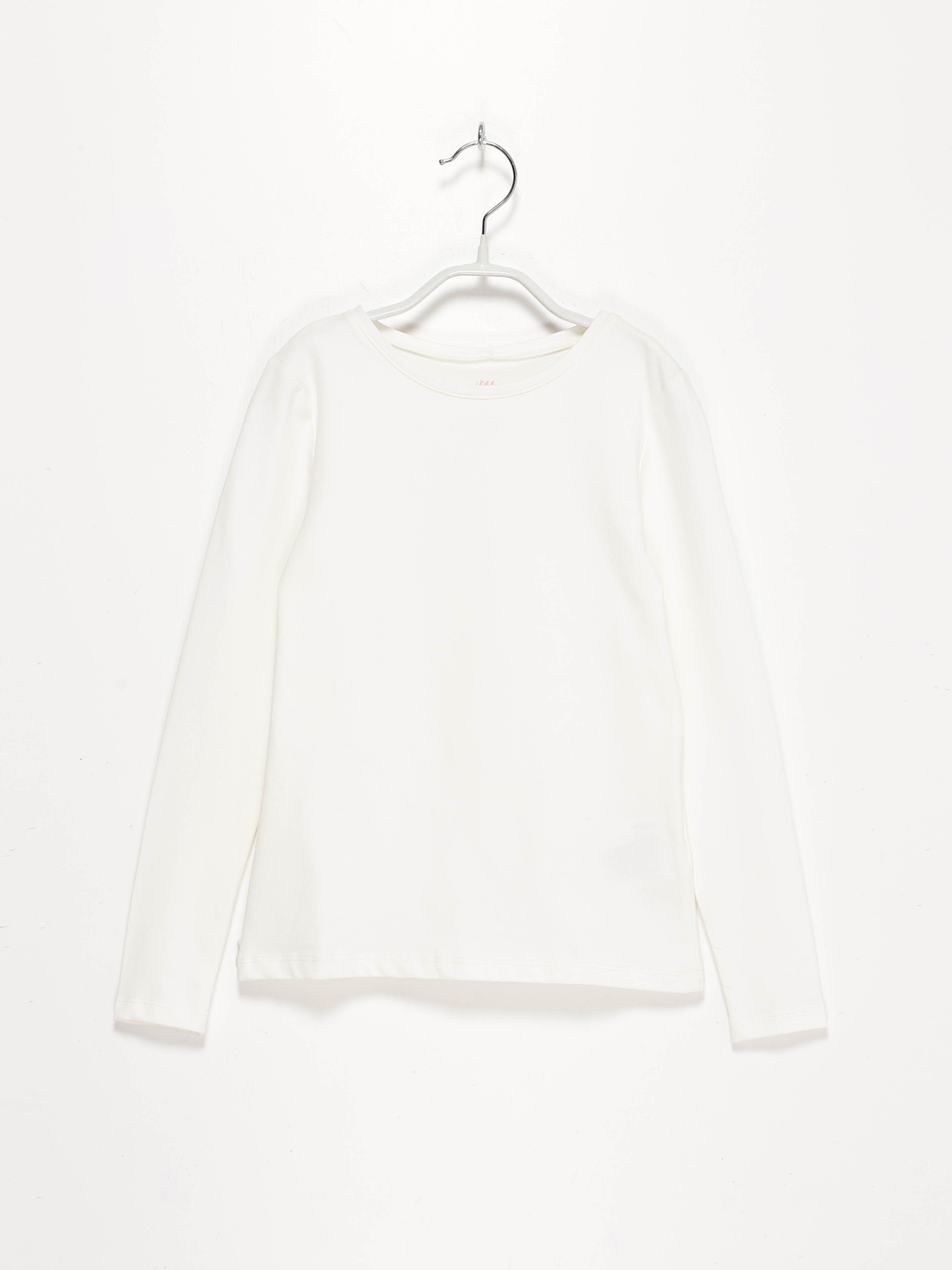 Лонгслив H&M модель 0678157_білий Фото