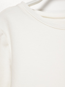 Лонгслів H&M модель 0678157_білий Фото